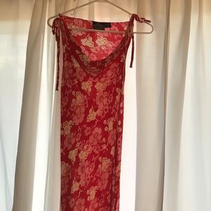 Cute red floral dress